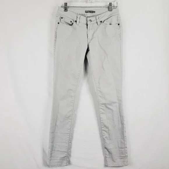 Prana Kara Jeans Size 4 27 Agave Light Gray Organic Cotton Blend - Picture 2 of 5